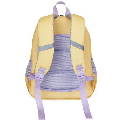 Рюкзак TORBER CLASS X Mini, жёлтый с орнаментом, полиэстер 900D + Мешок для сменной обуви в подарок!