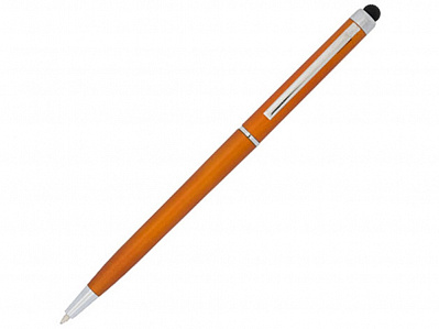 Ручка пластиковая шариковая Valeria (Оранжевый/серебристый)