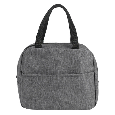 Термосумка "EAT"  меланж, 24 x 21 x 12 см, полиэстер 300D (Серый)