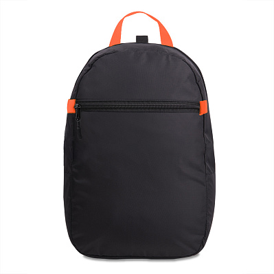 Рюкзак INTRO с ярким подкладом (Оранжевый, черный)