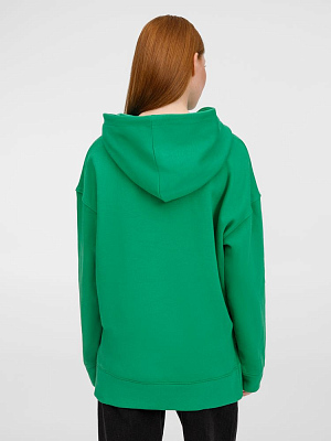 Худи оверсайз унисекс Tolla, зеленое