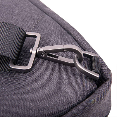 Сумка на плечо CORE, серый, 100% полиэстер 