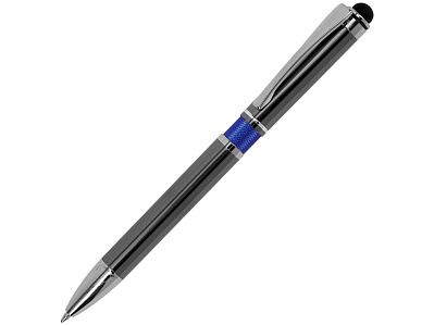 Ручка металлическая шариковая Isabella (Оружейная сталь/синий)