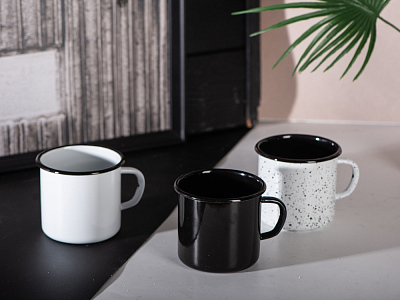 Кружка эмалированная в коробке Retro