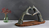 Скульптура "Люблю", коричневый - Фото 4