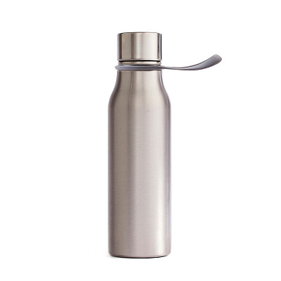 Бутылка для воды VINGA Lean из нержавеющей стали, 550 мл (Темно-серый;)