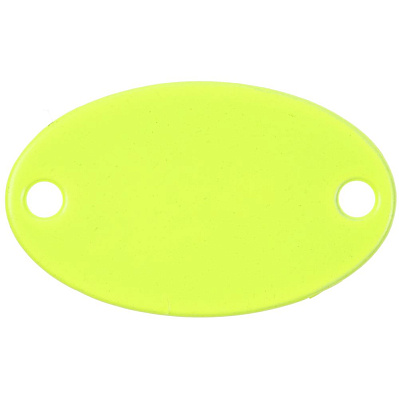 Шильдик металлический Alfa Oval  неон (Желтый)