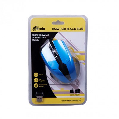 Мышь беспроводная RITMIX RMW-560, черный