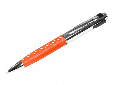 USB 2.0- флешка на 16 Гб в виде ручки с мини чипом (Оранжевый/серебристый)