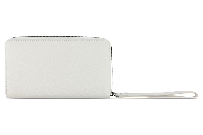 Кошелёк женский BUGATTI Elsa с ключницей, с RFID, белый, воловья кожа/полиэстер, 18,7х3х10,7 см