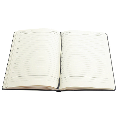 Ежедневник A5 недатированный Franco в мягком переплёте, черный