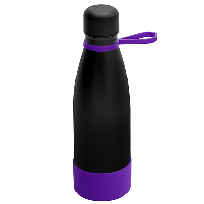 Термобутылка герметичная вакуумная Olivia To Go, чёрный/фиолетовый