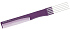Расческа Dewal Beauty для начеса с металлическими зубцами, фиолетовая  19,0 см - Фото 1