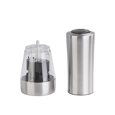 Электрическая мельница "Salt&Pepper" для специй двойная, стальной серый