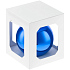 Елочный шар Finery Gloss, 10 см, глянцевый синий - Фото 3