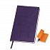 Бизнес-блокнот "Funky" А5,  фиолетовый с оранжевым форзацем, мягкая обложка, в линейку - Фото 1