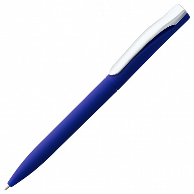 Ручка шариковая Pin Soft Touch, синяя (Синий)