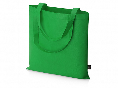 Сумка-шоппер Reviver из нетканого переработанного материала RPET (Зеленый)