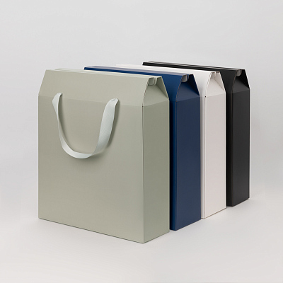 Подарочная коробка-пакет универсальная большая, черная