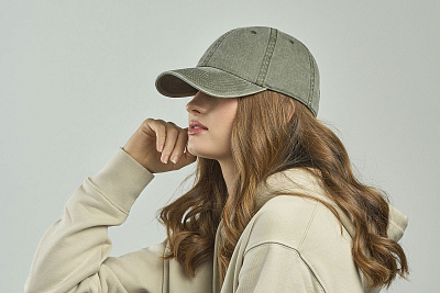 Бейсболка винтажная DIGG, 6 клиньев, металлическая застежка