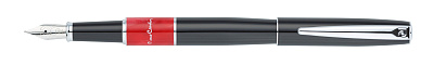 Ручка перьевая Pierre Cardin LIBRA, цвет - черный и фиолетовый. Упаковка В. (Черный)