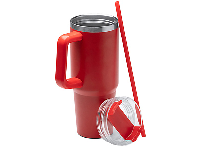 Термокружка Крэнстон с трубочкой и поворотной крышкой, 850 мл