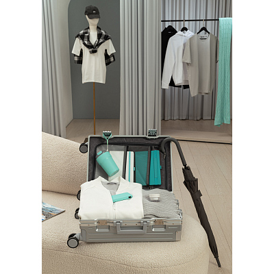 Ежедневник Альфа (Alpha) недатированный, бирюзовый/серый