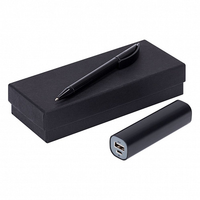 Набор Couple: аккумулятор и ручка  (Черный)