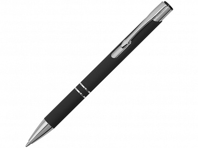 Ручка металлическая шариковая Legend Gum soft-touch (Черный)