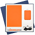 Подарочный набор Spark, оранжевый (ежедневник, ручка, аккумулятор) - Фото 1