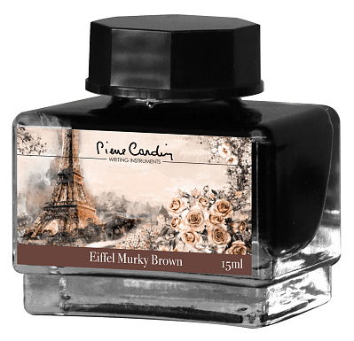 Флакон чернил Pierre Cardin 15мл серия CITY FANTASY цвет Eiffel Murky Brown (Коричневый Эйфель)