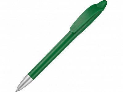 Ручка пластиковая шариковая Айседора (Зеленый матовый/серебристый)
