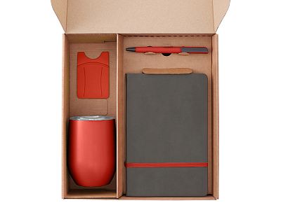 Набор Refreshment с термокружкой, блокнотом, ручкой и ланчбоксом