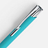 Ручка шариковая Keskus Soft Touch, бирюзовая - Фото 4