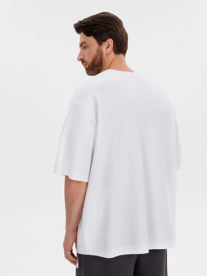 Джемпер с коротким рукавом Siluetti Volumica, молочно-белый