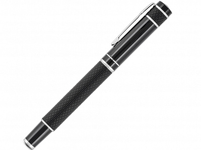 Ручка из металла и искусственной кожи MOON (Черный)
