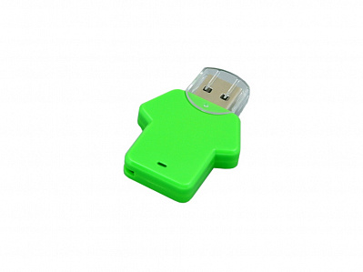 USB 2.0- флешка на 16 Гб в виде футболки (Зеленый)