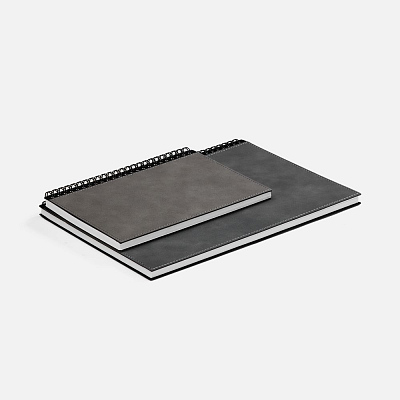 Ежедневник Notera Maxi, недатированный, серый