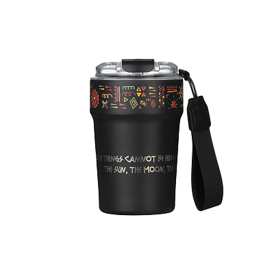 Термокружка вакуумная Монако (Monaco), черная