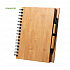 Набор из блокнота и ручки POLNAR, бамбук - Фото 2