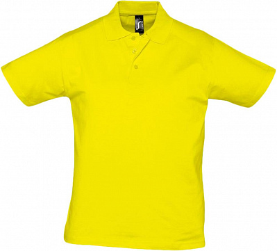 Рубашка поло мужская Prescott Men 170, желтая (лимонная) (Лимонный)