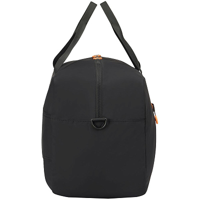 Сумка дорожная Compact Neon, черная с оранжевым