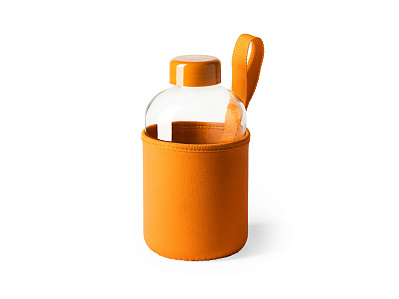 Бутылка KASTER в неопреновом чехле (Оранжевый)