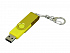 USB 2.0- флешка промо на 4 Гб с поворотным механизмом и однотонным металлическим клипом - Фото 2