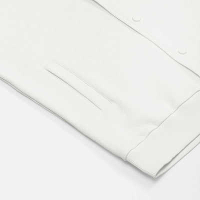 Бомбер унисекс Nuppu, молочно-белый