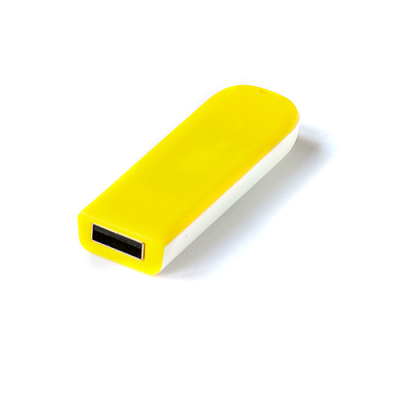 Пластик 08 Слайд промо, желтый, 4Гб