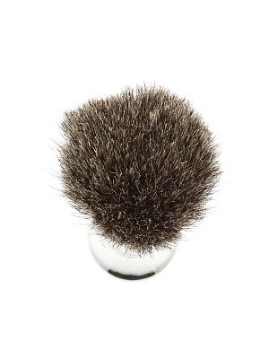 Помазок для бритья IL Ceppo, никелированная латунь, барсучий ворс, рукоять - серебристый цвет