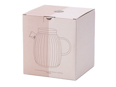 Стеклянный заварочный чайник с гранями Prism