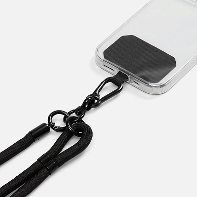 Шнурок для телефона OmniHold, черный