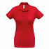 Рубашка поло женская ID.001 красная - Фото 1